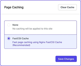 Page Caching UI